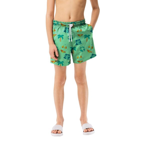Boy's Beach Swim Trunk Shorts Quick Dry UPF 50+ Little Boys Bathing Swimsuit - Picture 3 of 15